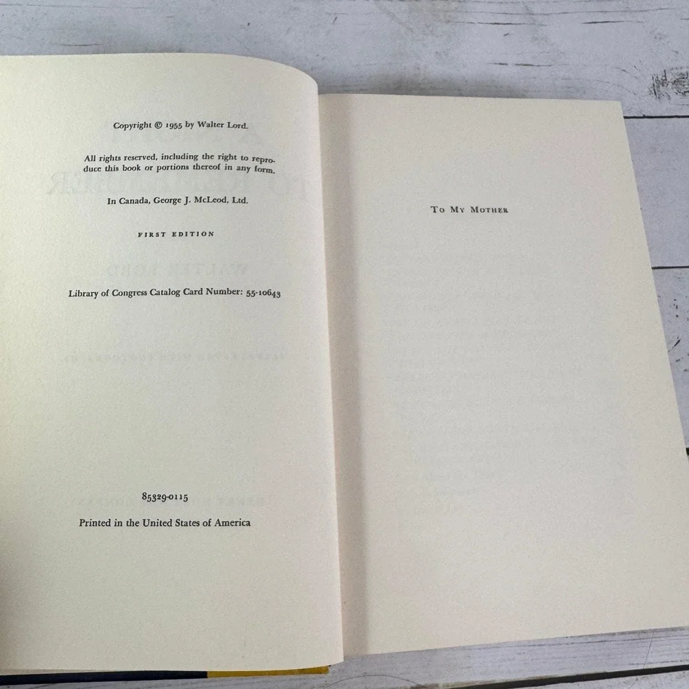 A Night to Remember Walter Lord 1955 First Edition Titanic History Henry Holt